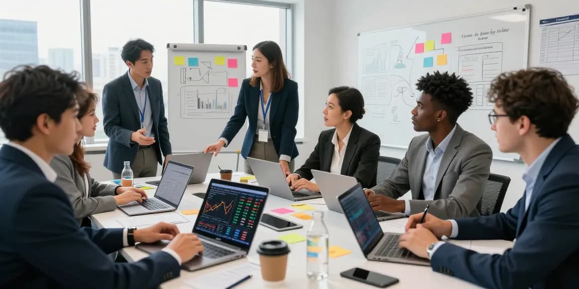 Dynamic teamwork discussing strategies at XPAY33 official site conference table