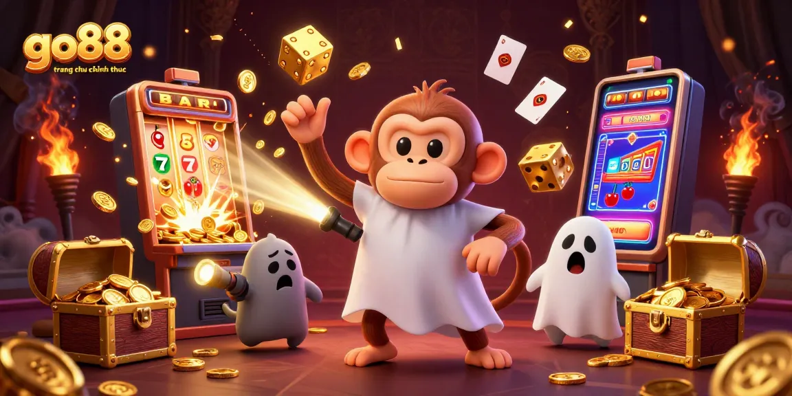 Experience the excitement of go88 trang chu chinh thuc in this 3D casino scene filled with thrilling games.