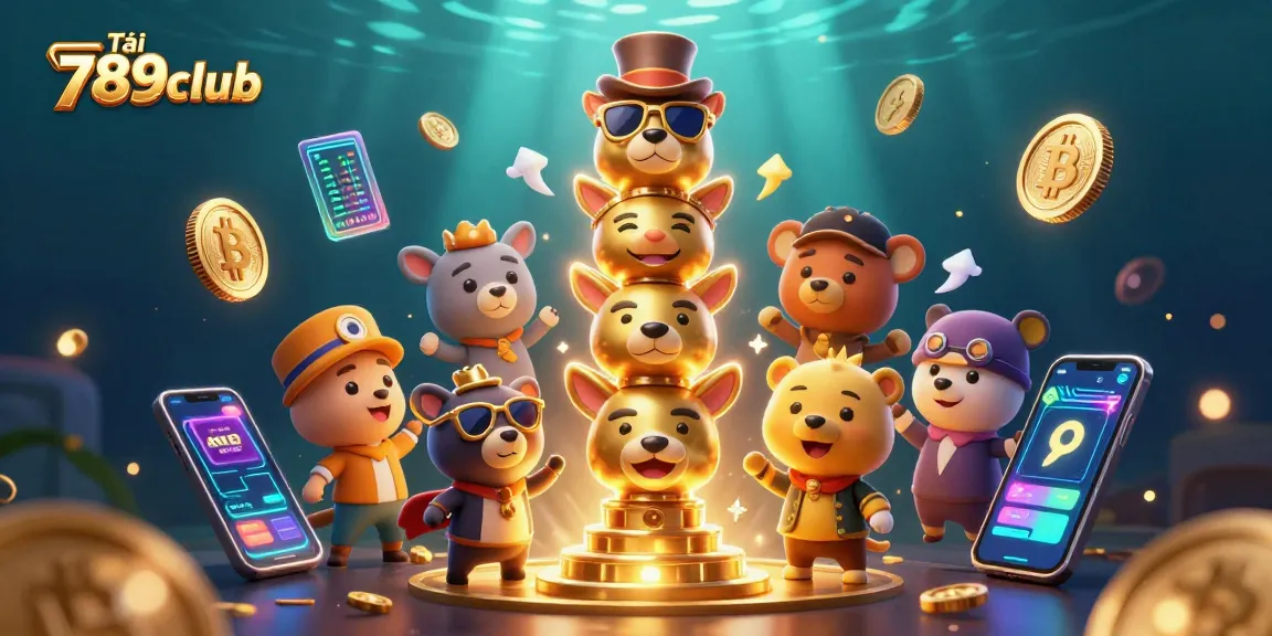 Experience big wins with Tải 789club as you engage with vibrant casino-themed characters and elements.