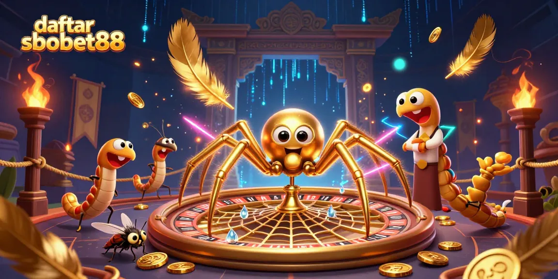 Engage with daftar sbobet88 at a vibrant online gaming scene featuring unique 3D characters.