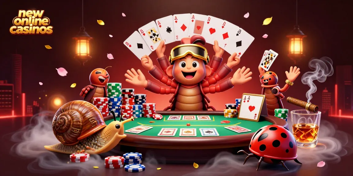 Play exciting games at new online casinos featuring a millipede dealer and thrilling chip action.